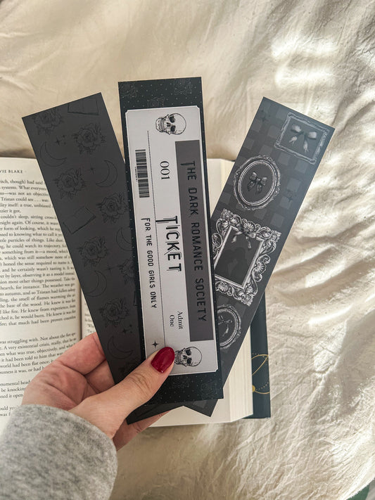 Dark Romance Society Bookmark Trio