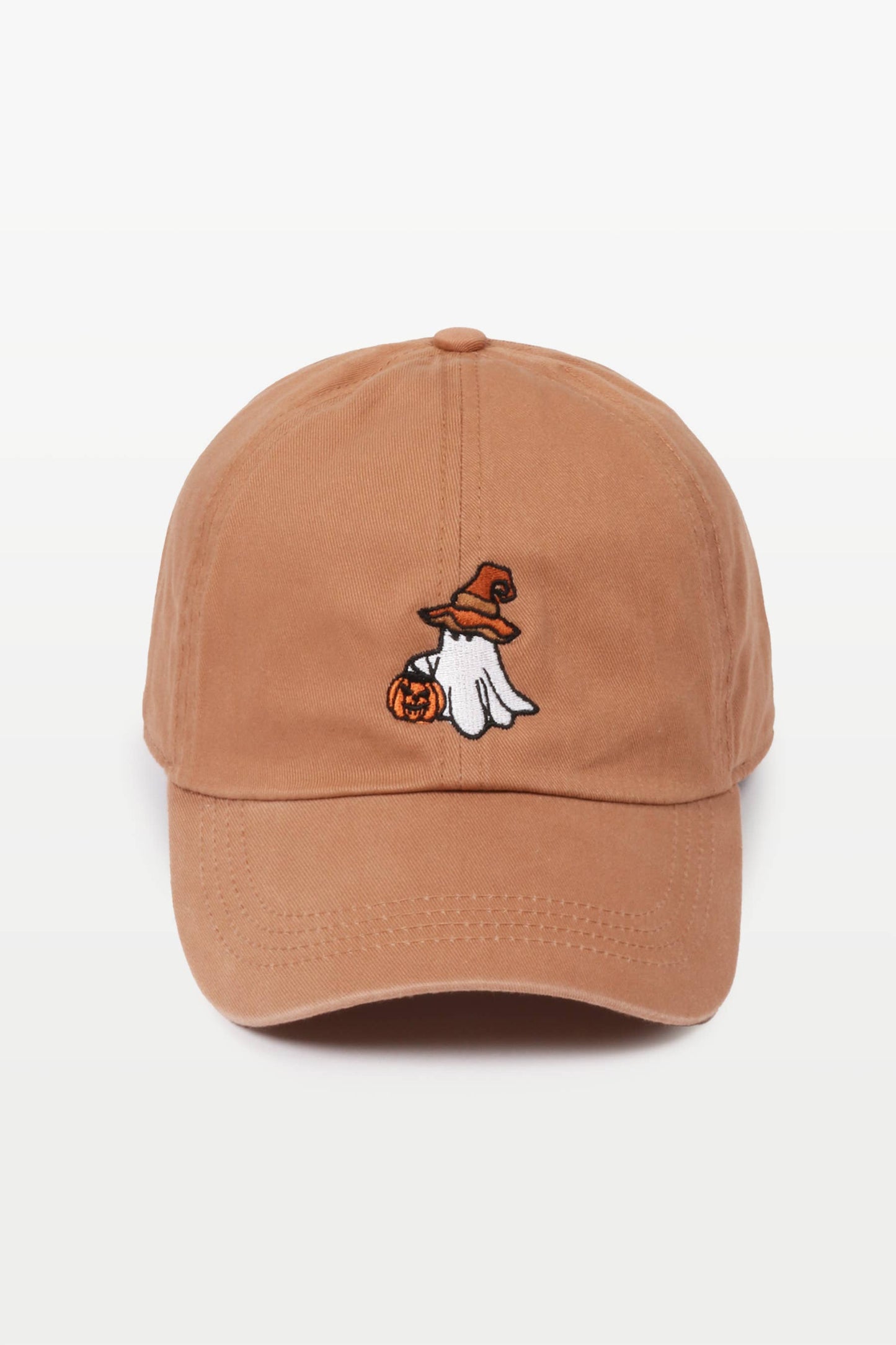 Halloween Ghost Pumpkin Embroidery Cotton Baseball Cap