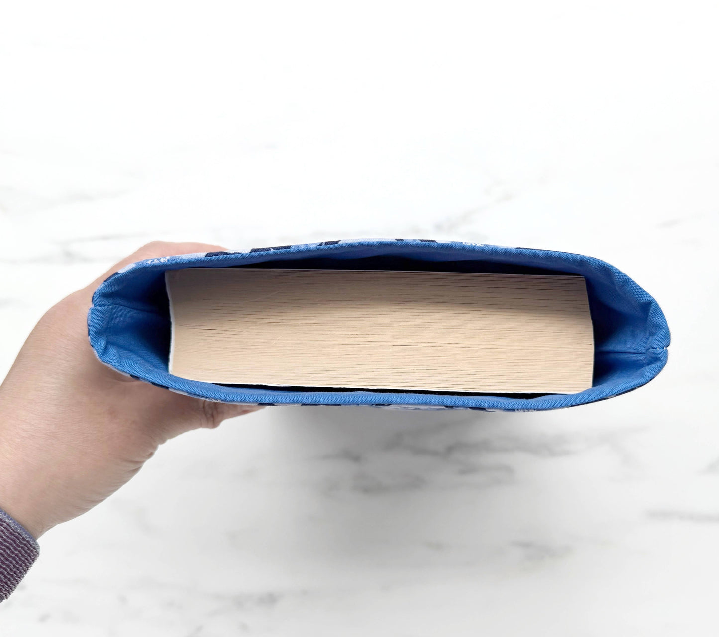 Blueprint - padded book sleeve, book pouch