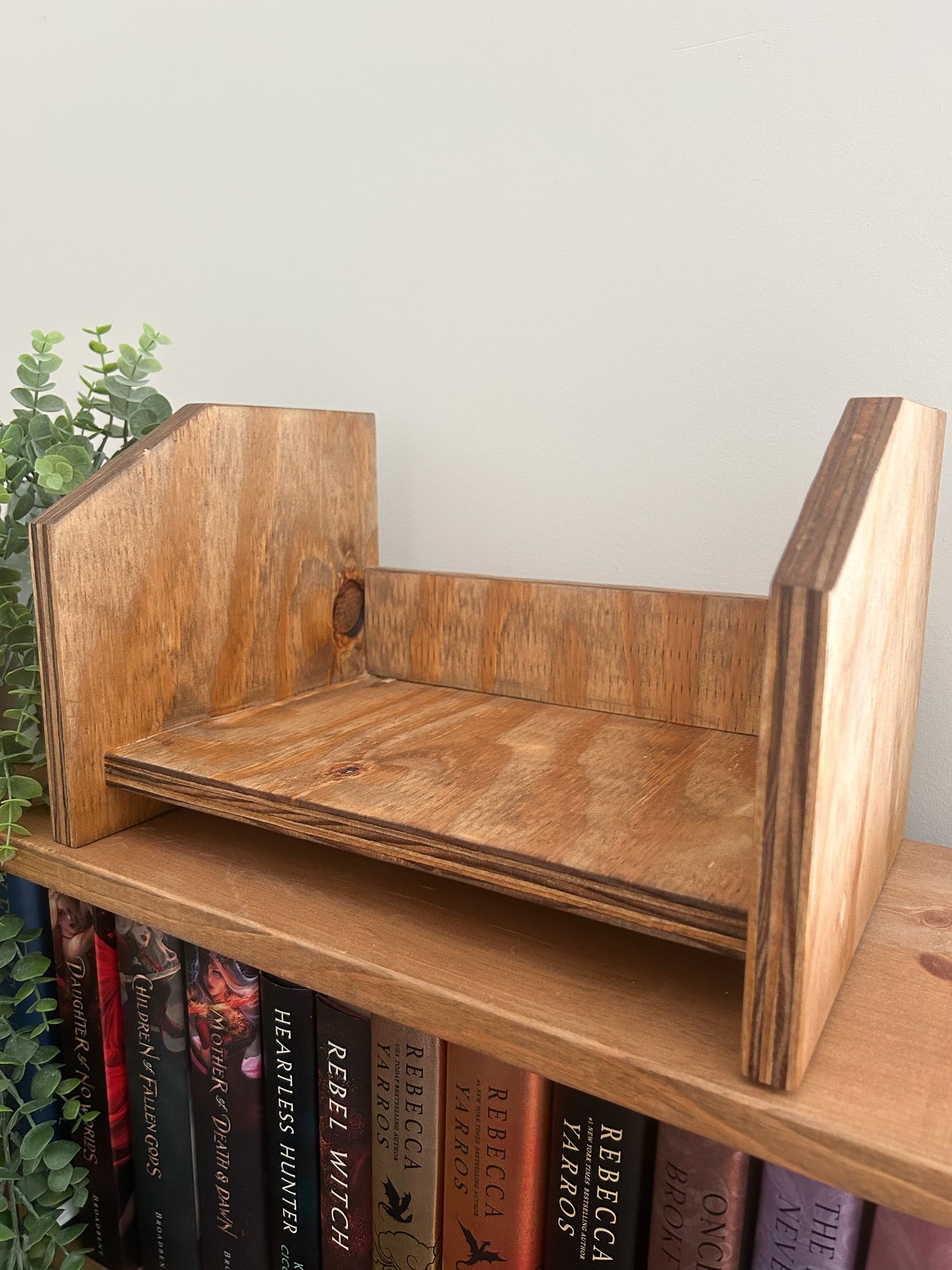 Wooden Tabletop Bookshelf