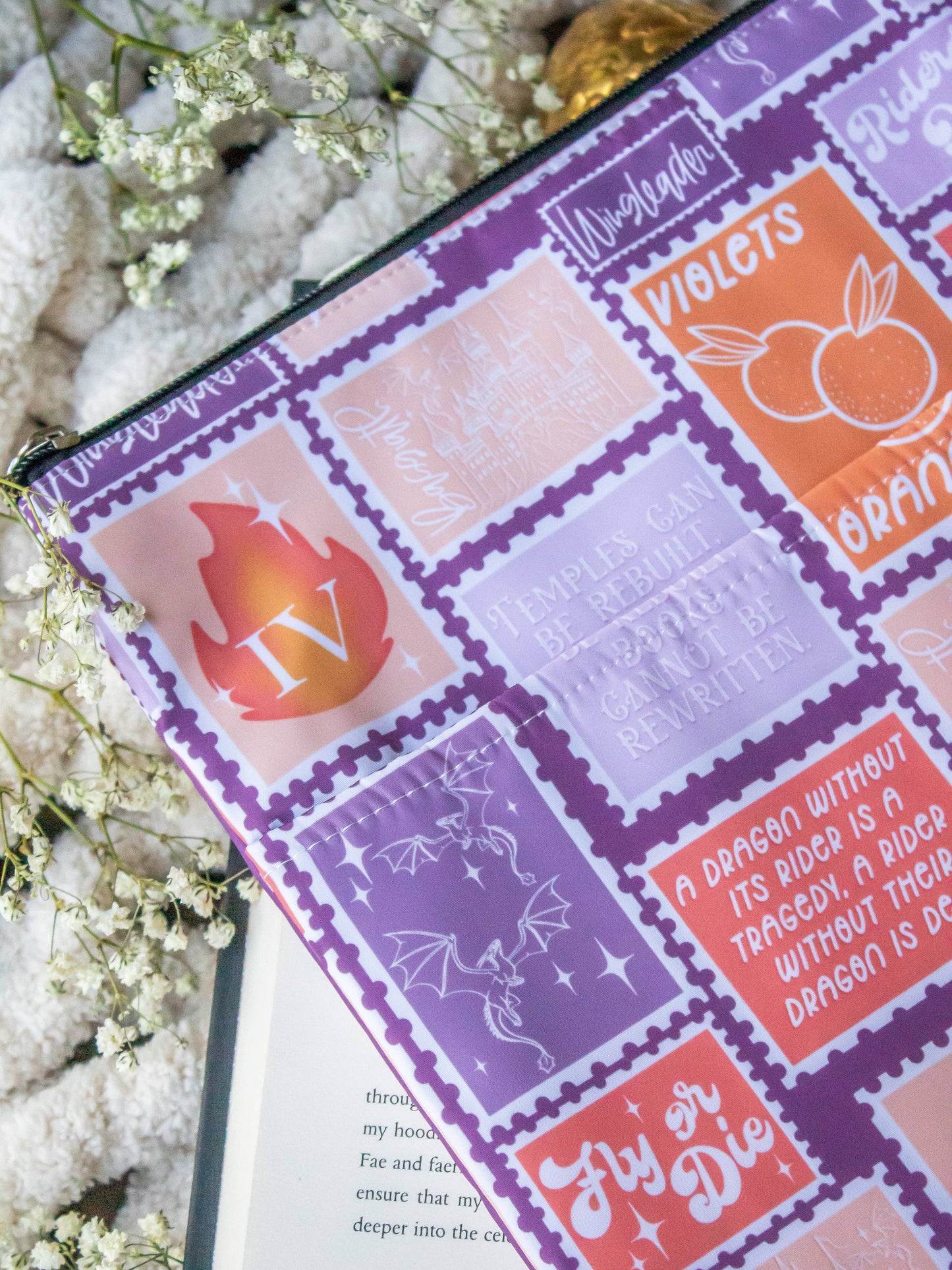 Book / Tablet Sleeve | Fourth Wing Stamps