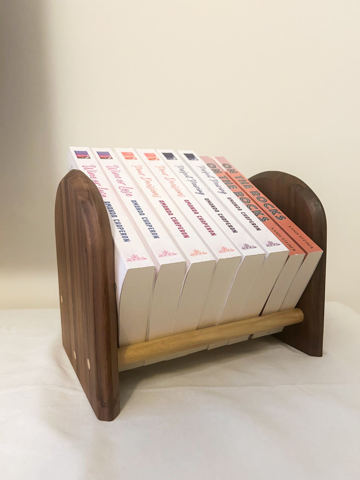 Walnut Tabletop Bookshelf