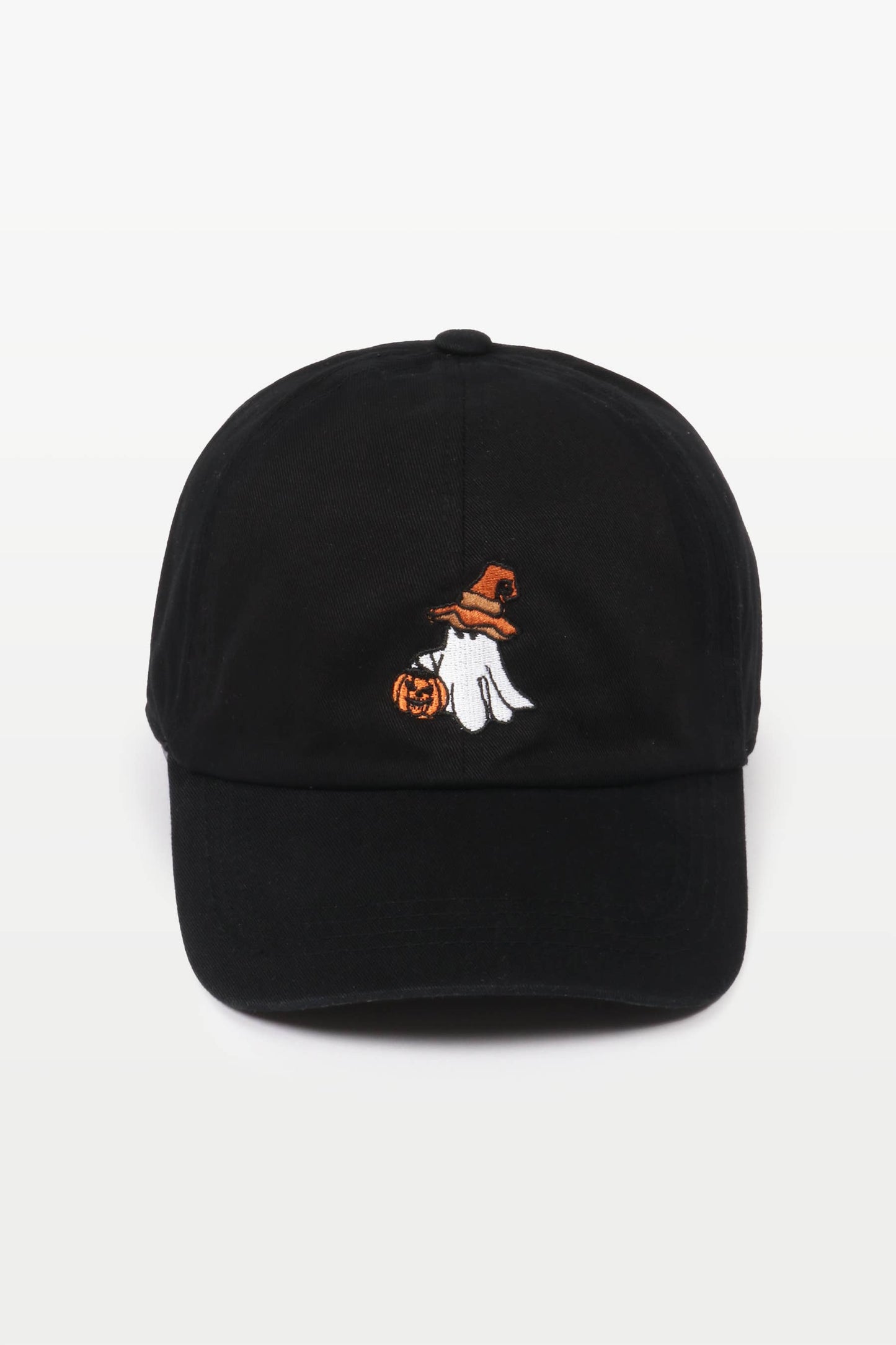 Halloween Ghost Pumpkin Embroidery Cotton Baseball Cap