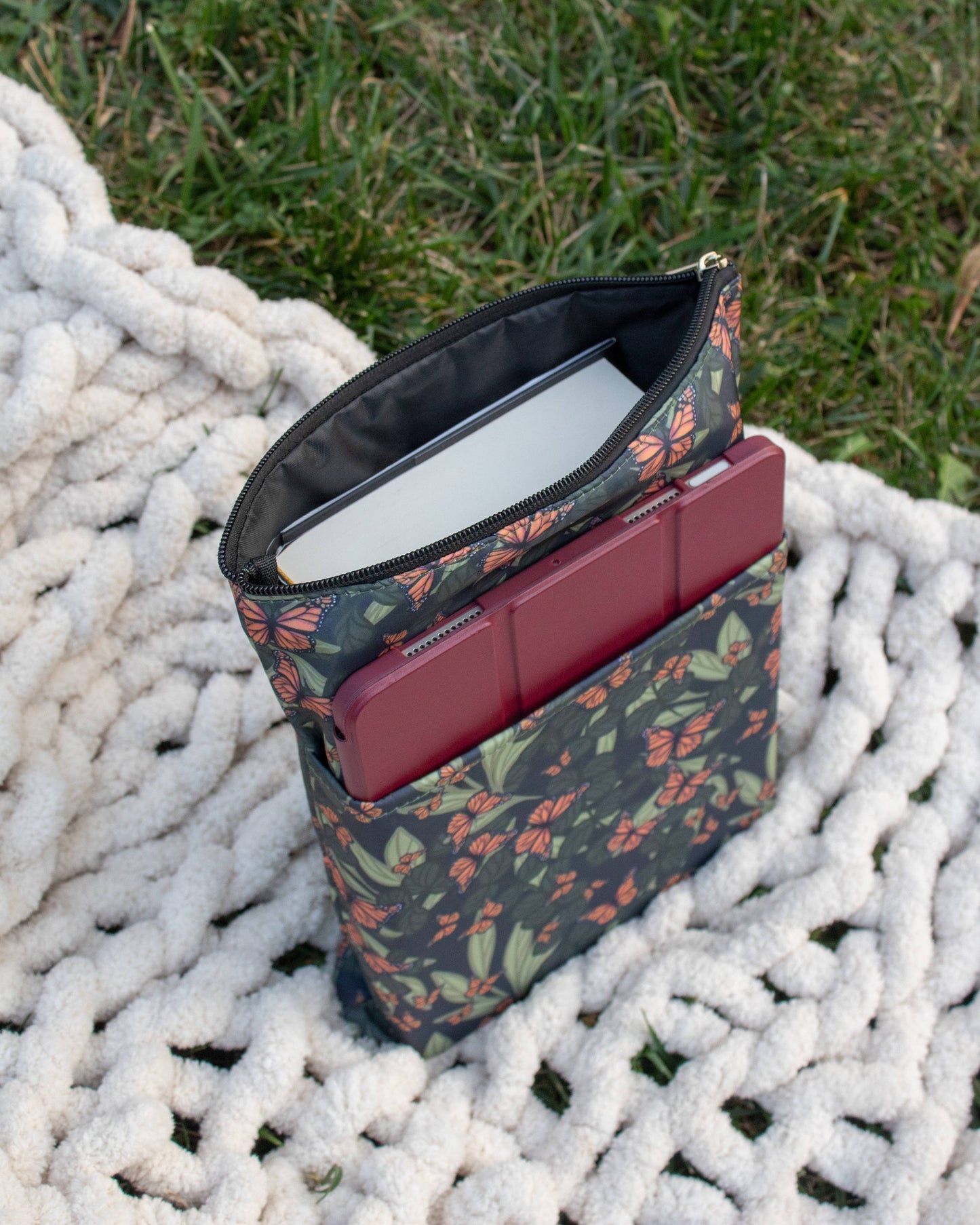 Butterfy Garden Book/Tablet Sleeve
