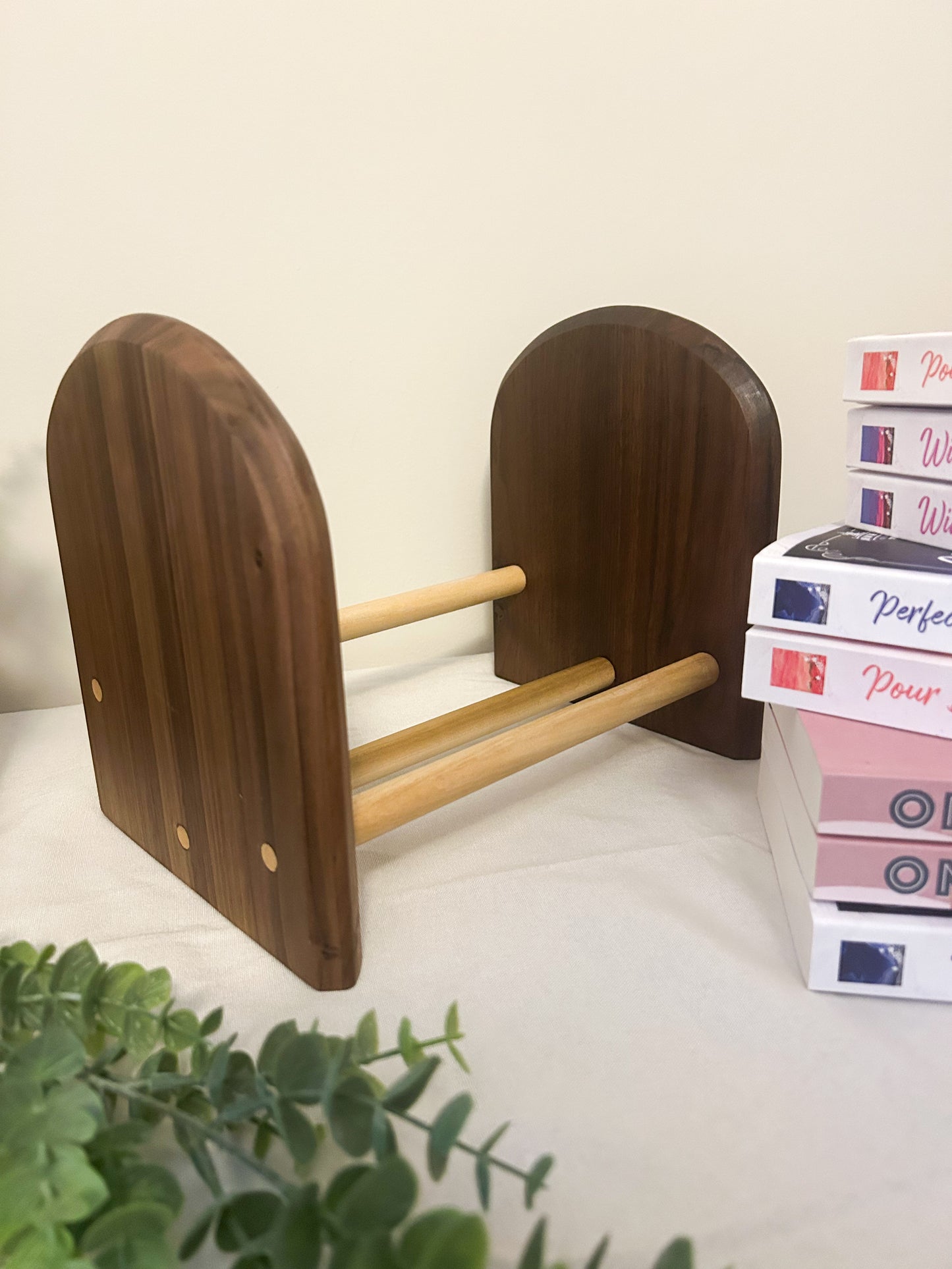 Walnut Tabletop Bookshelf
