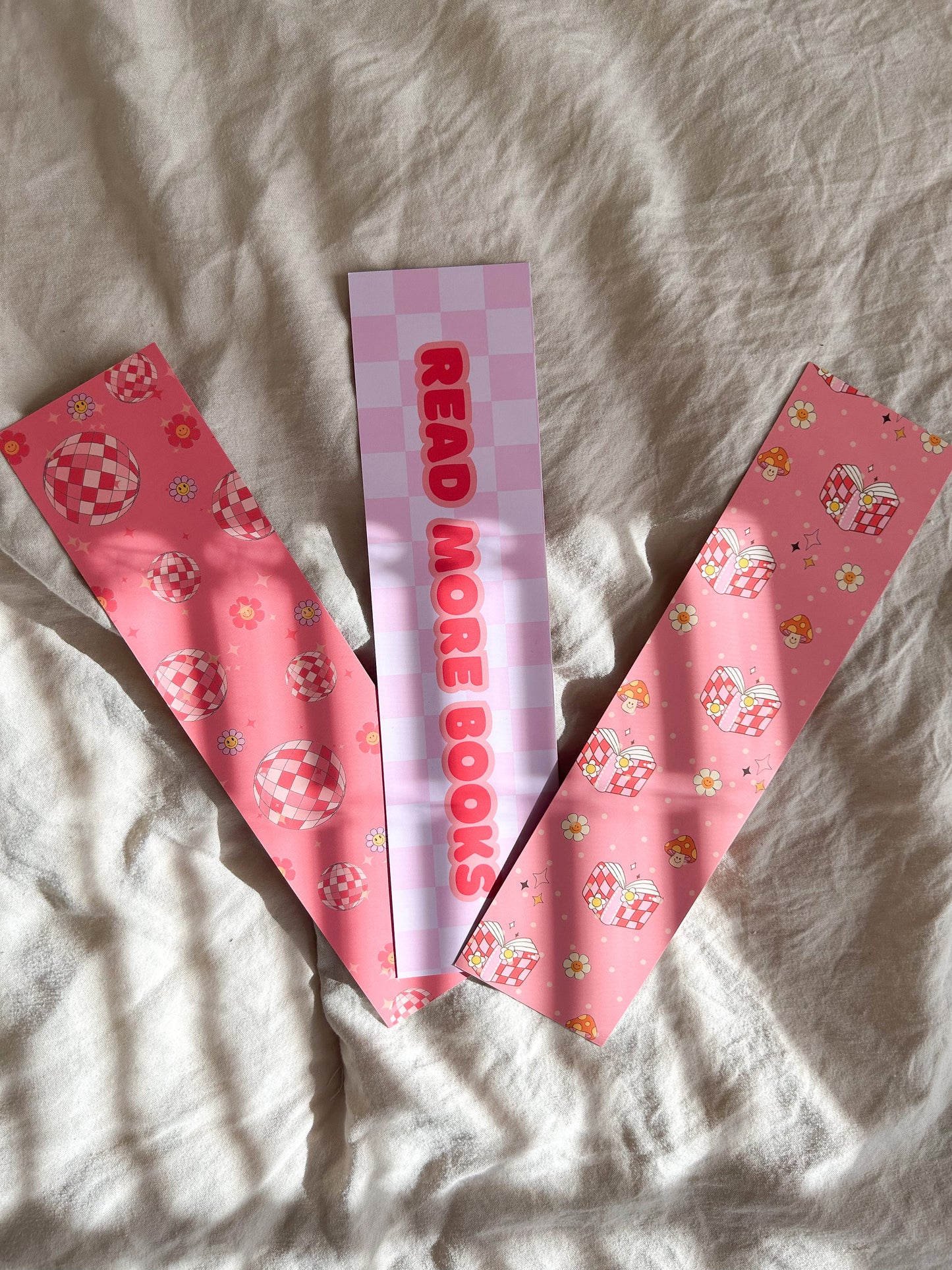 Disco Floral Bookmark Trio