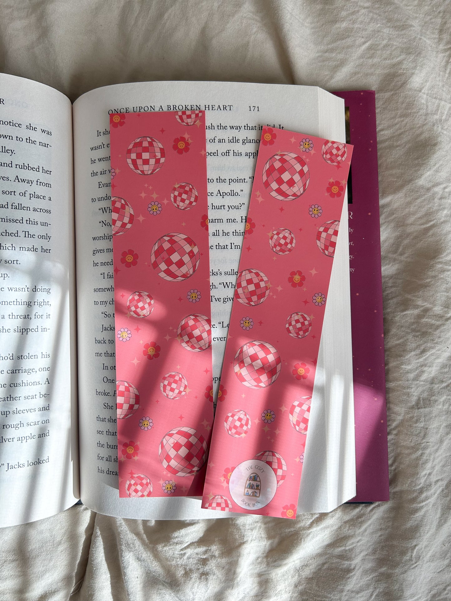 Disco Floral Bookmark Trio
