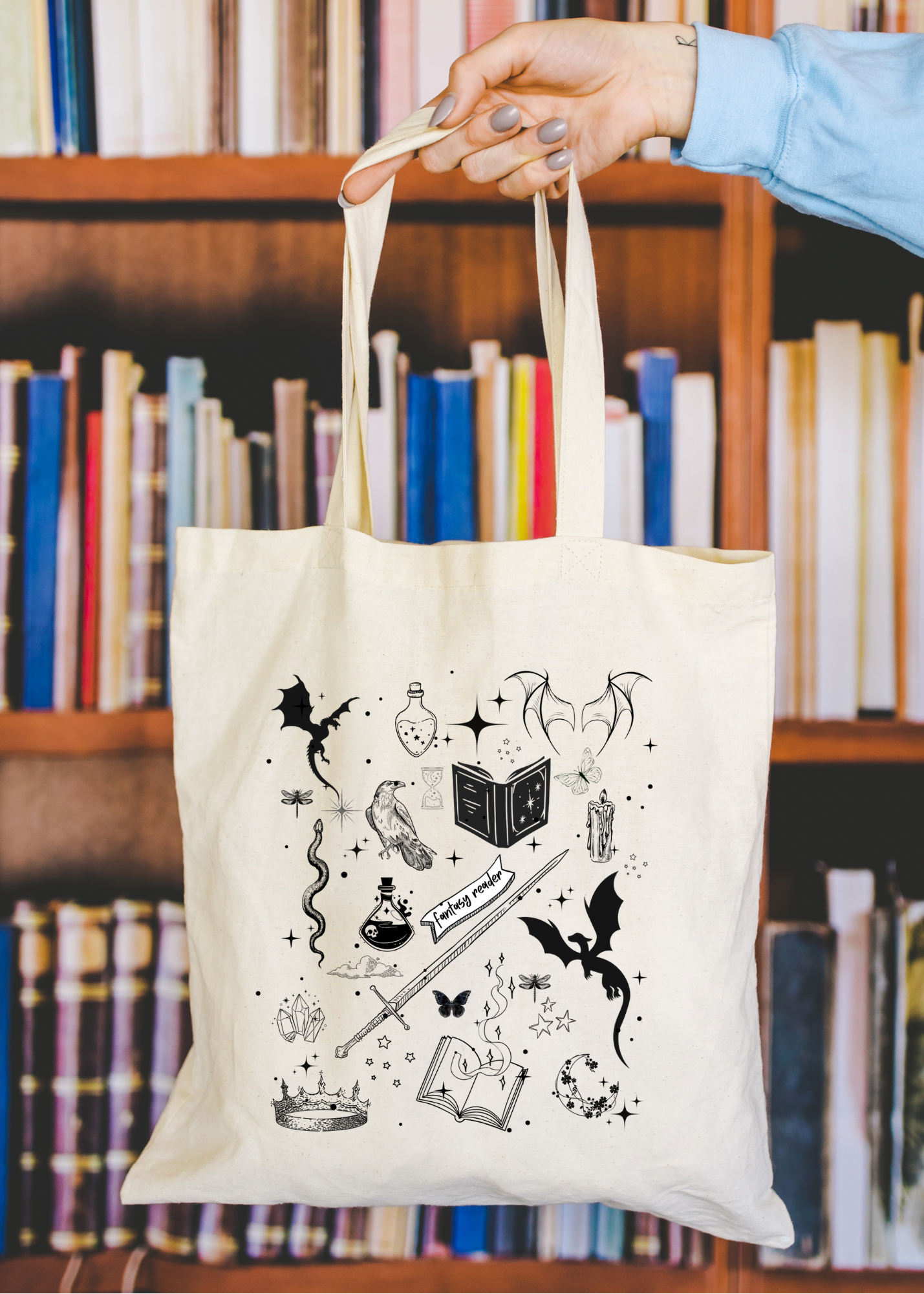 Fantasy Reader Tote