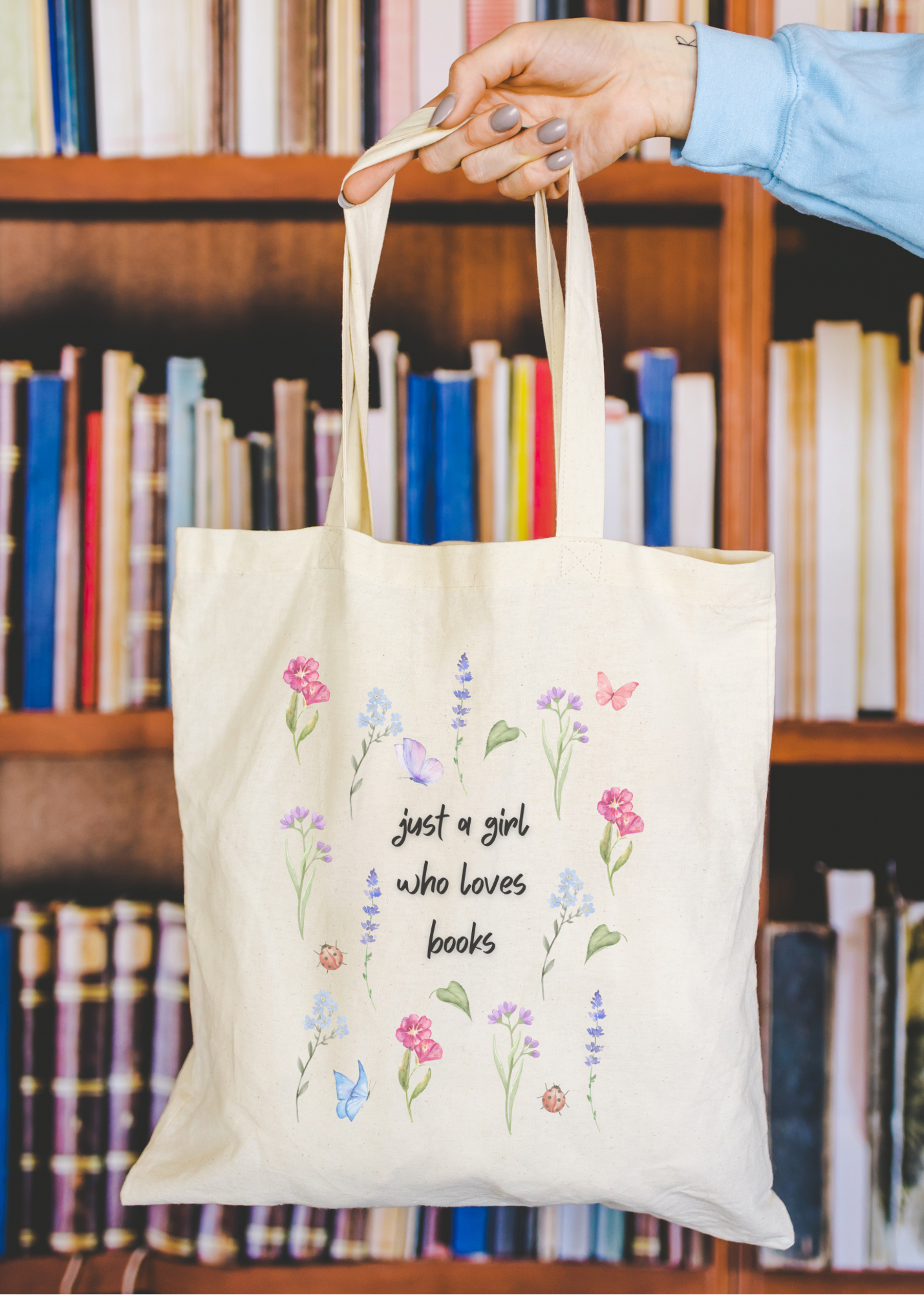 Girl Who Loves Books Tote