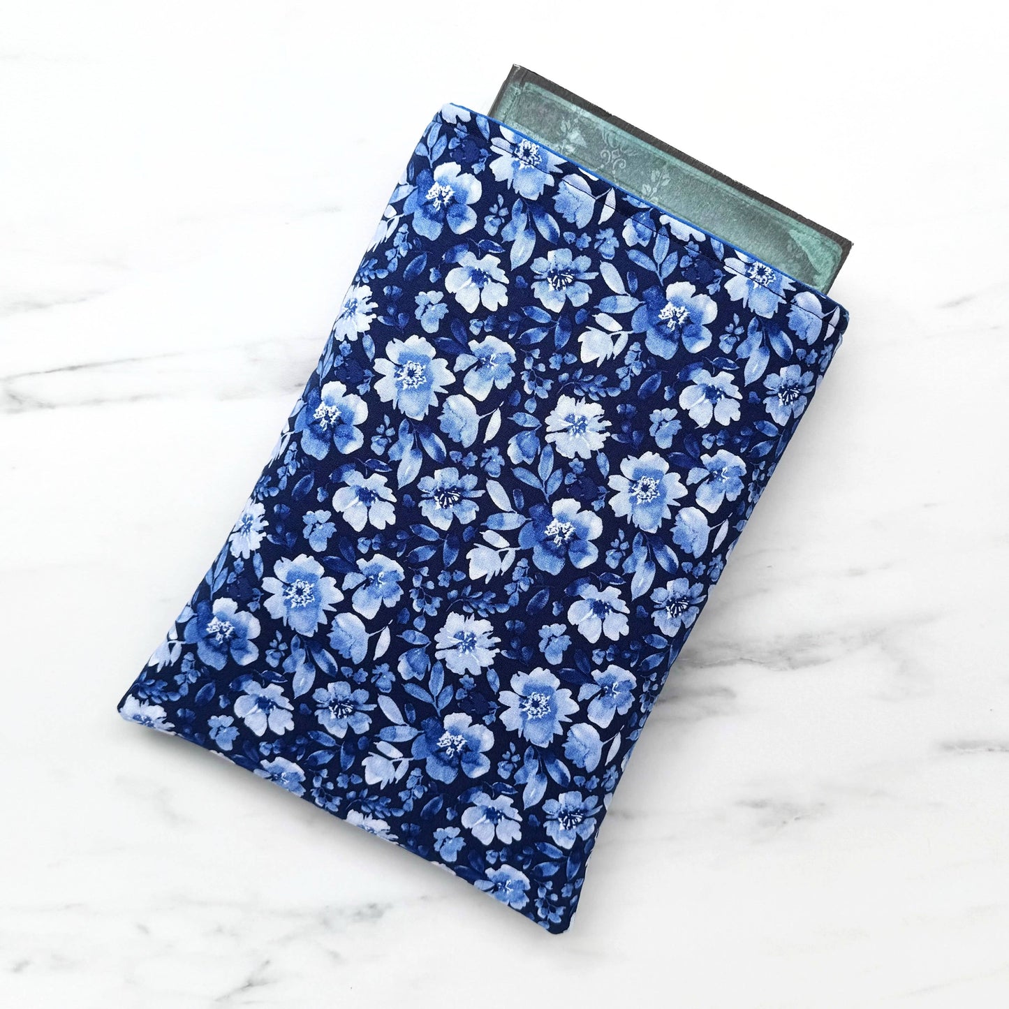 Blueprint - padded book sleeve, book pouch