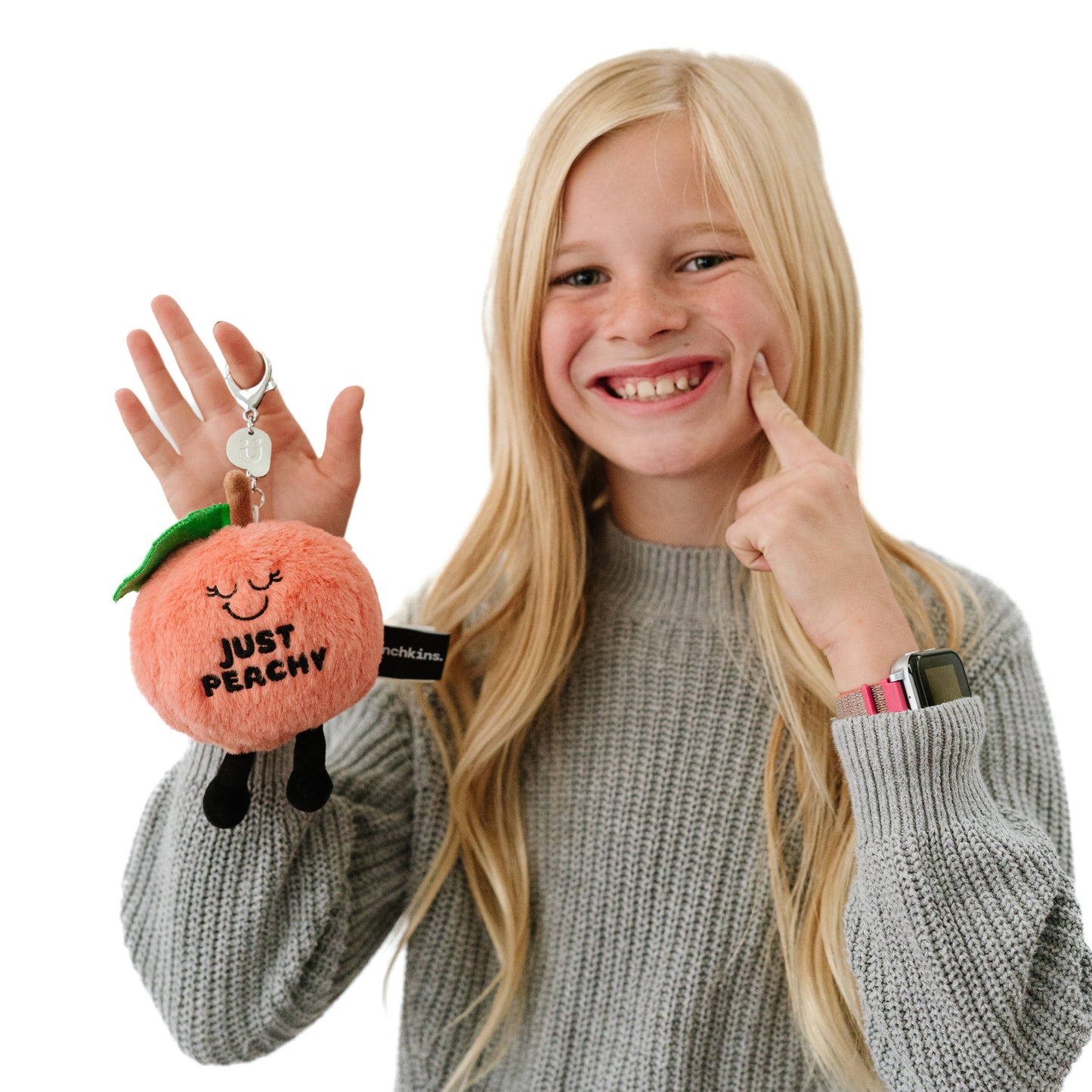 Just Peachy Plush Bag Charm
