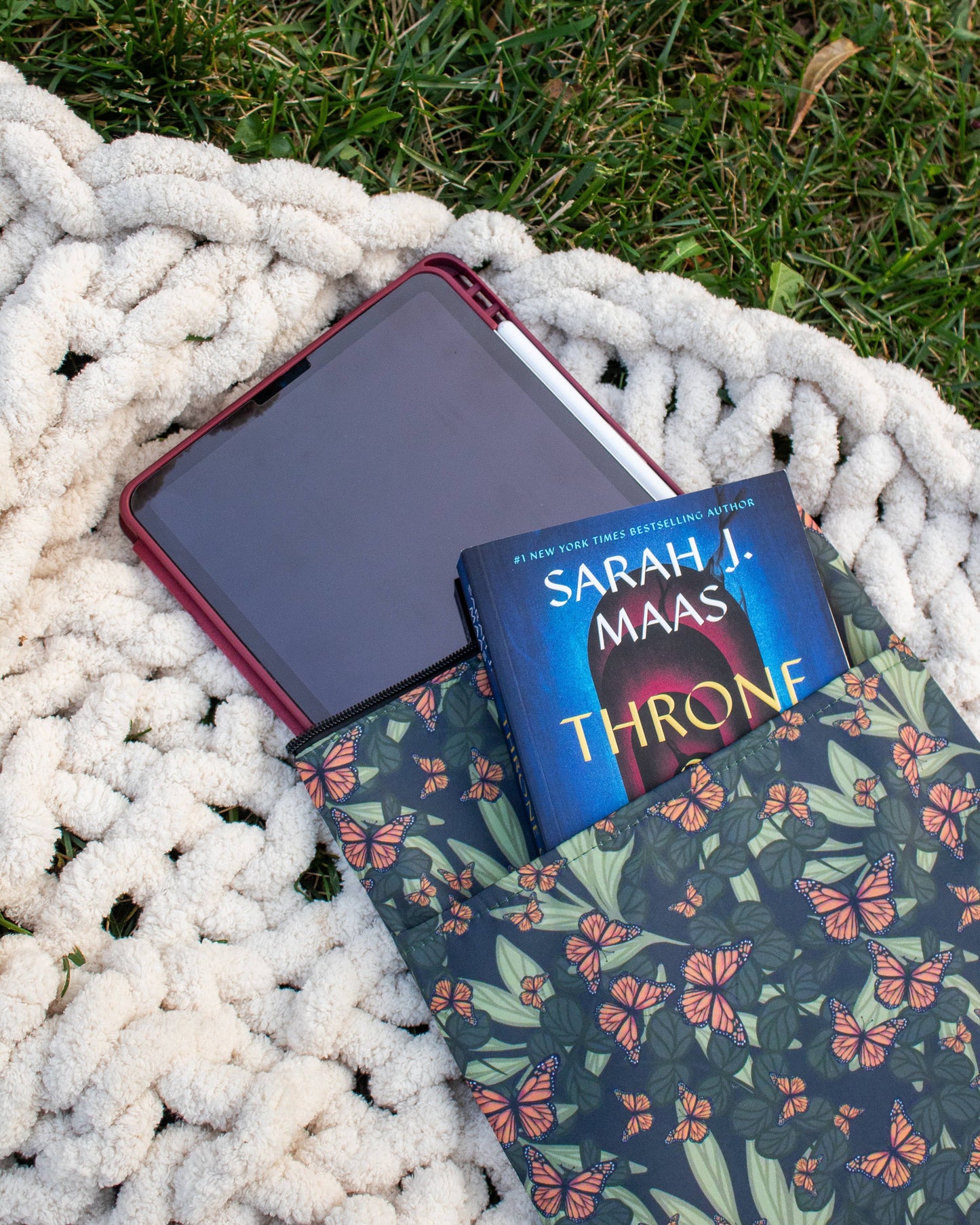 Butterfy Garden Book/Tablet Sleeve