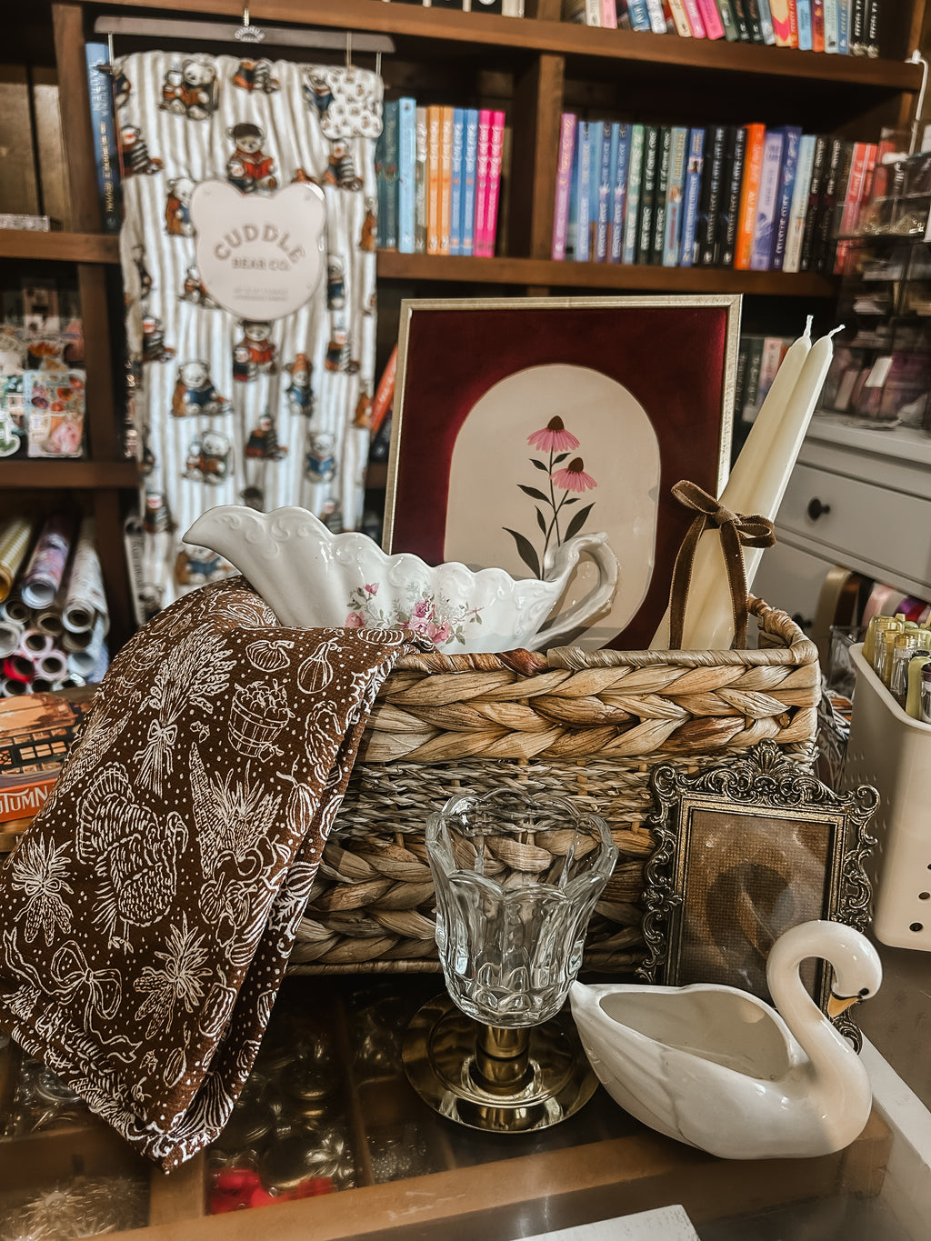 Moody Florals Basket