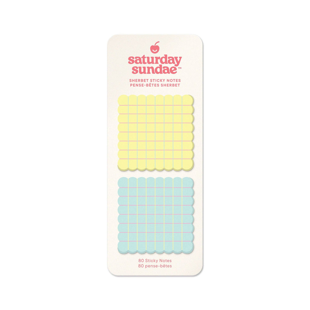 Pastel Plaid Sherbet Sticky Notes & Sticky Flags