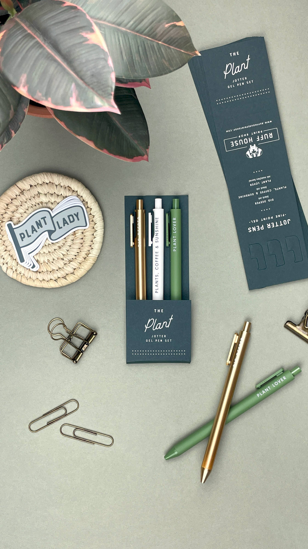 Plant Jotter Gel Pen: Set of 3