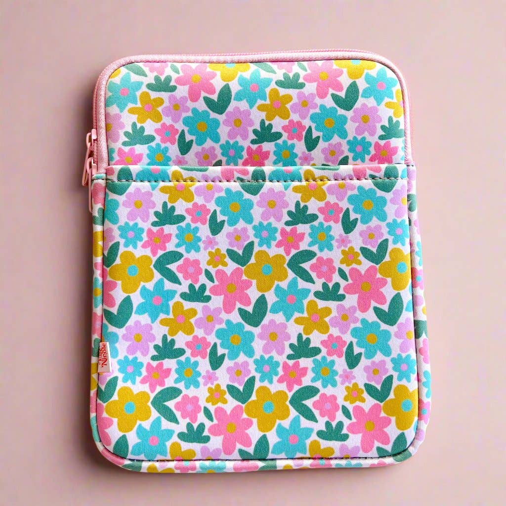 E-reader / Tablet Sleeve / Case / Book Sleeve - Sage Bloom