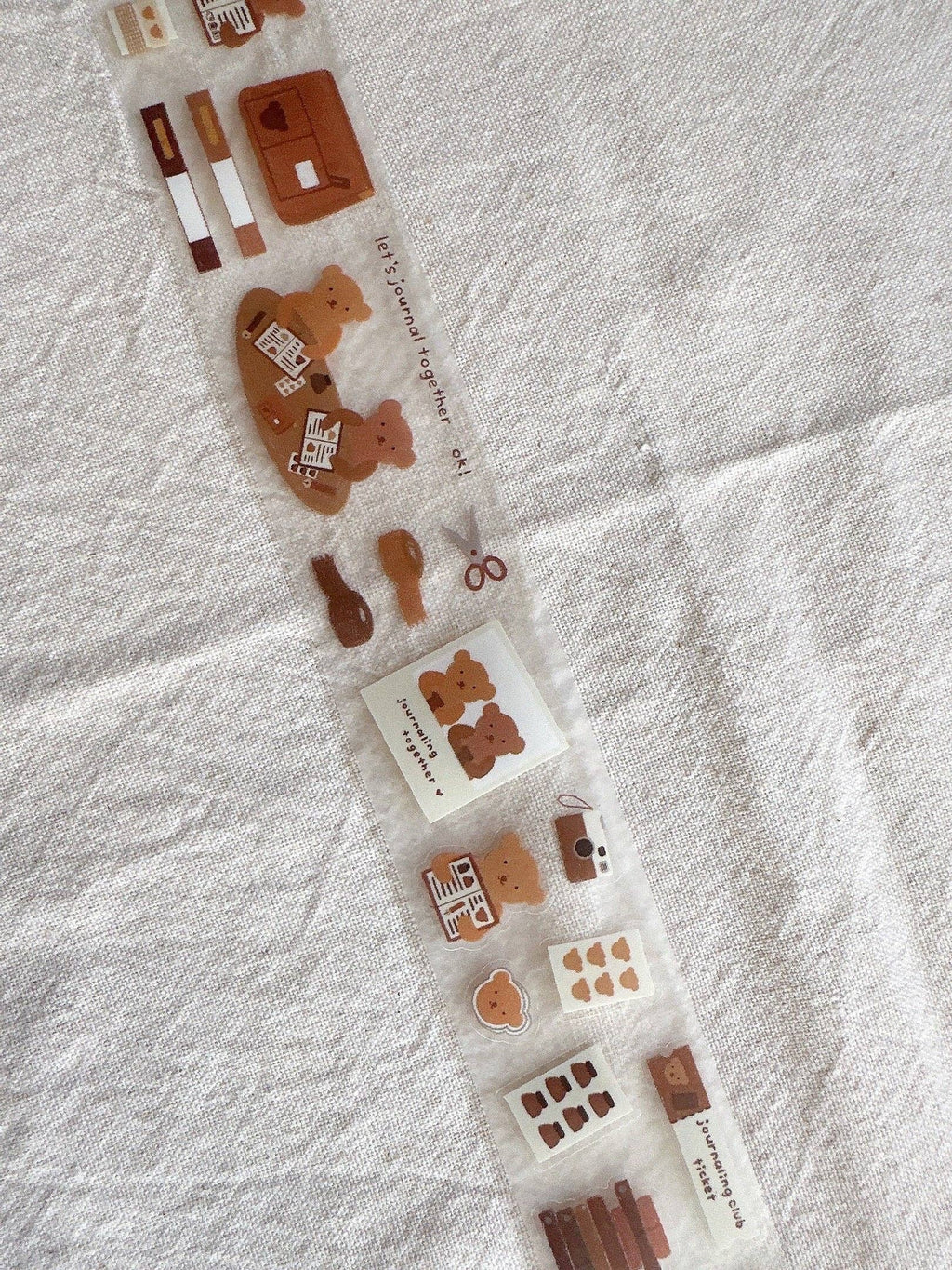 Let's Journal Together Kiss Cut PET Tape