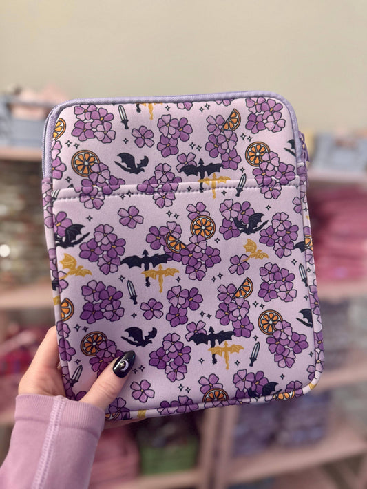 Violet Dragon Rider Book & Kindle Sleeve Pouch