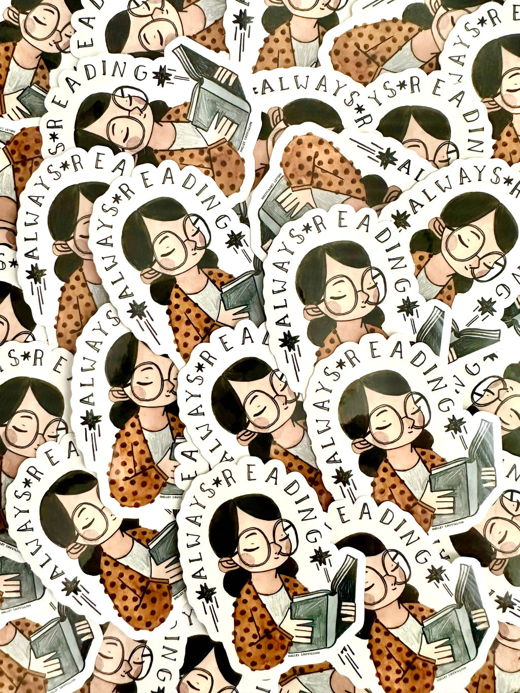 Always Reading Books sticker