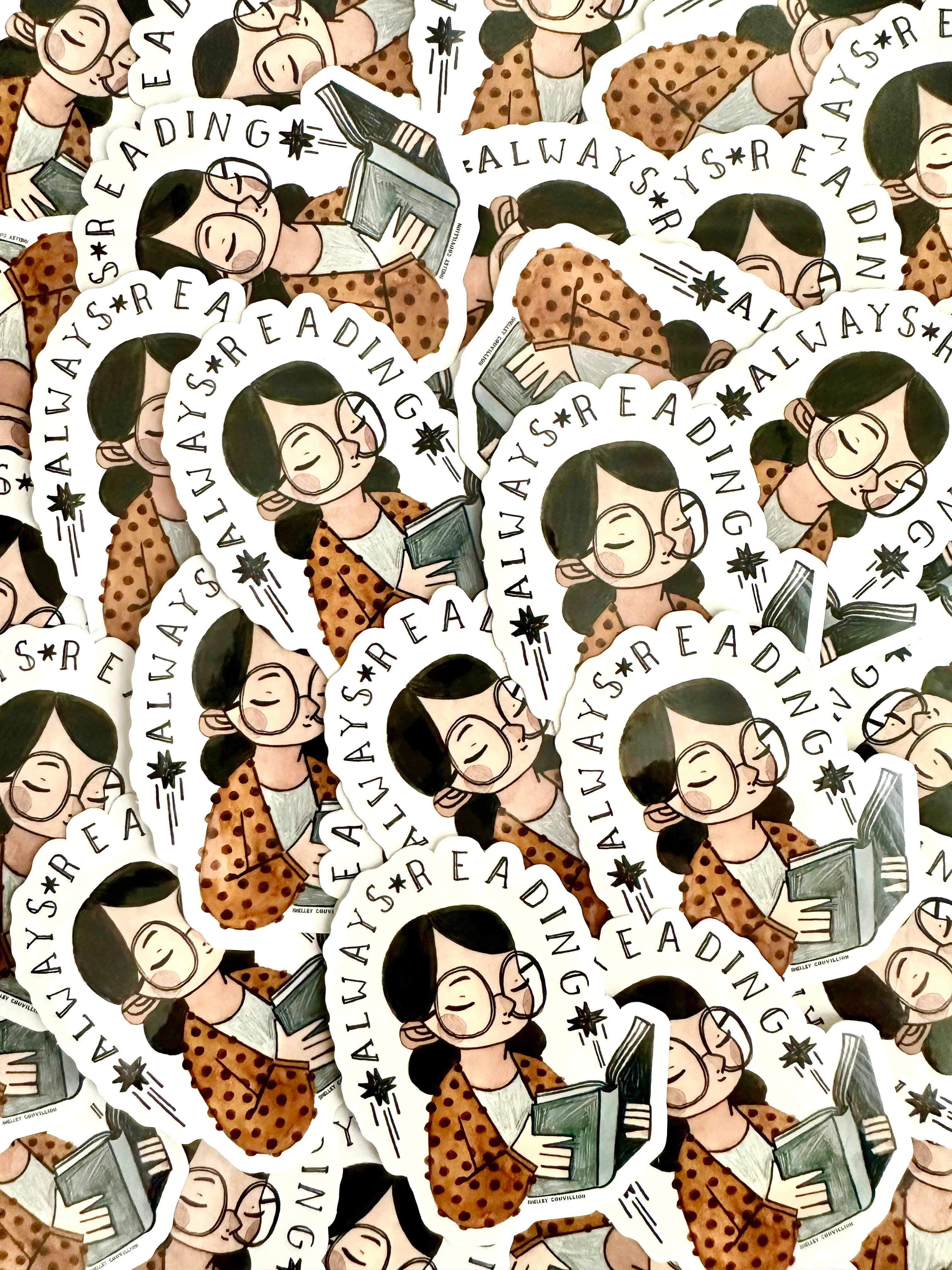 Always Reading Books sticker