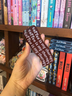 Coffee Acrylic Engraved Bookmarks