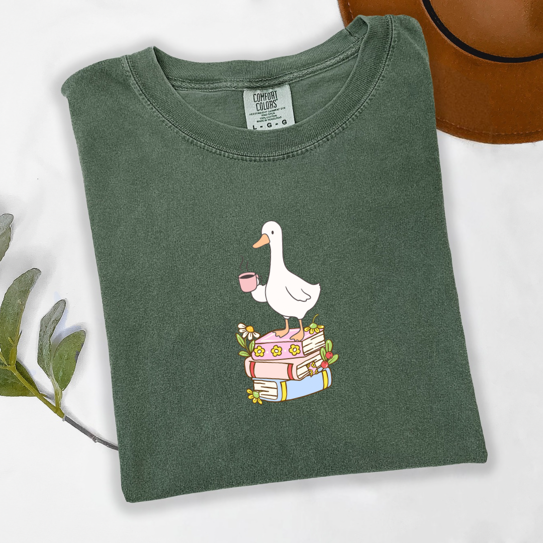 Goose on Books Tshirt