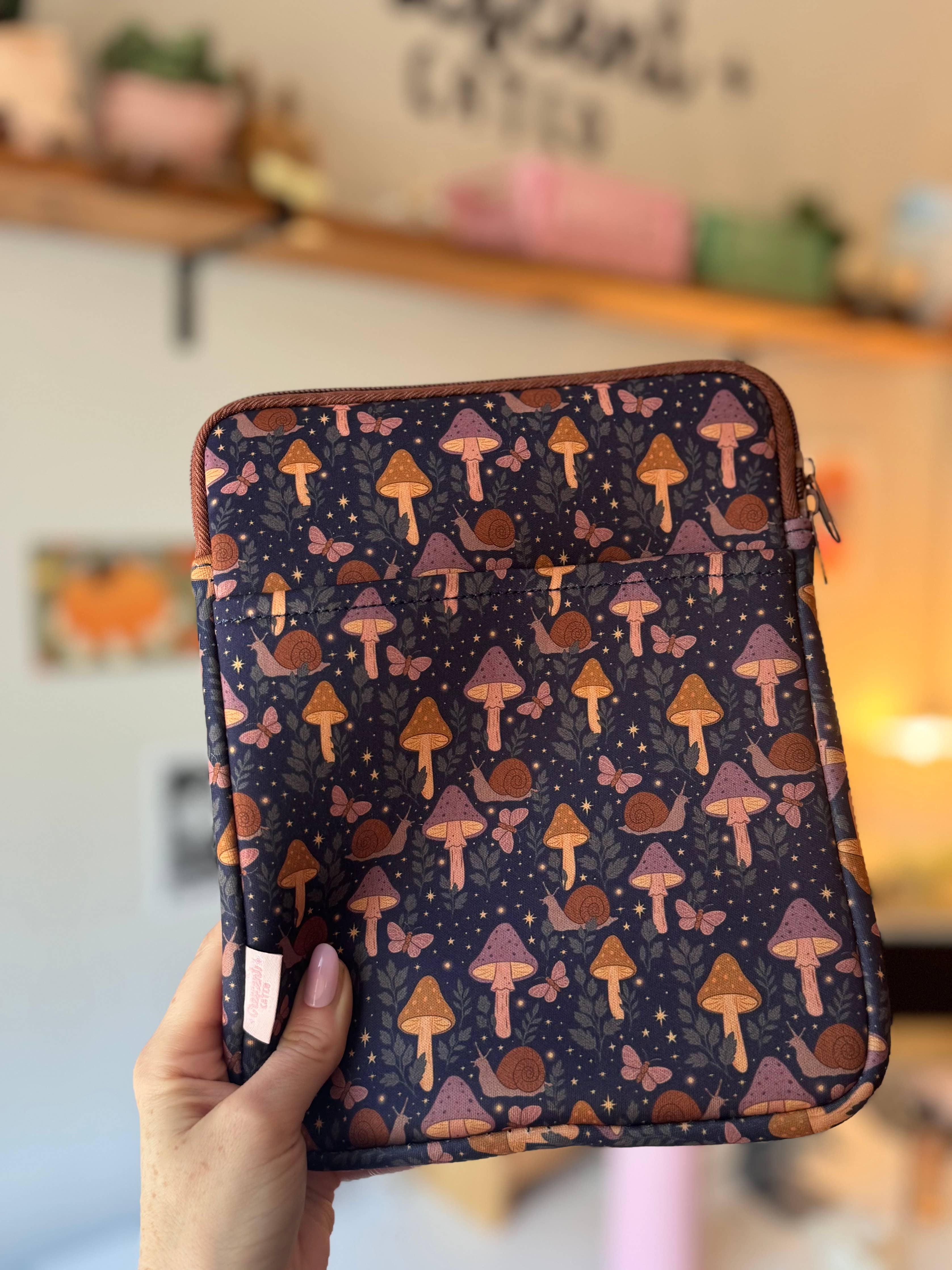 Cottagecore Mushroom Book & Kindle Pouch