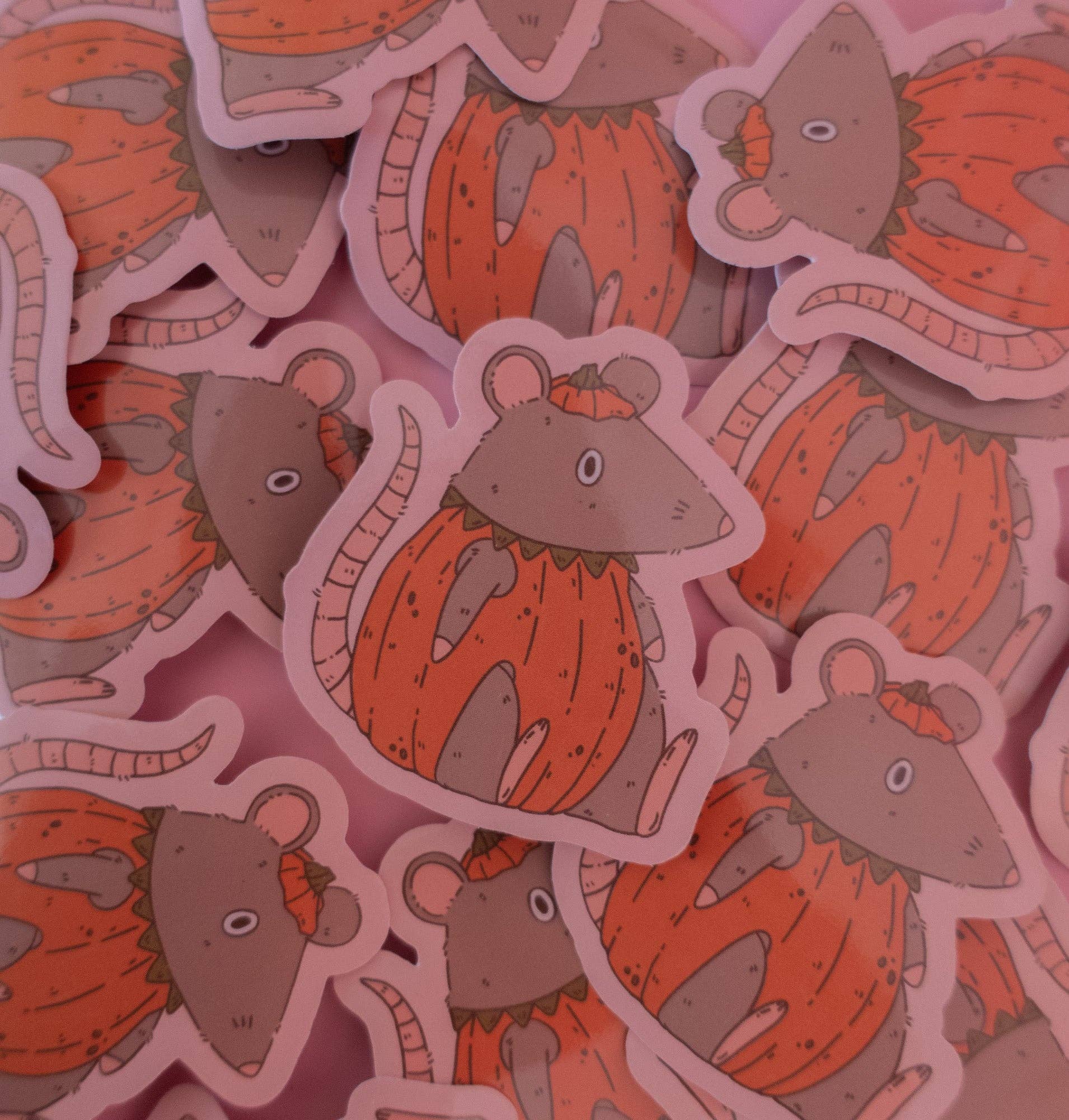Pumpkin Rat Sticker