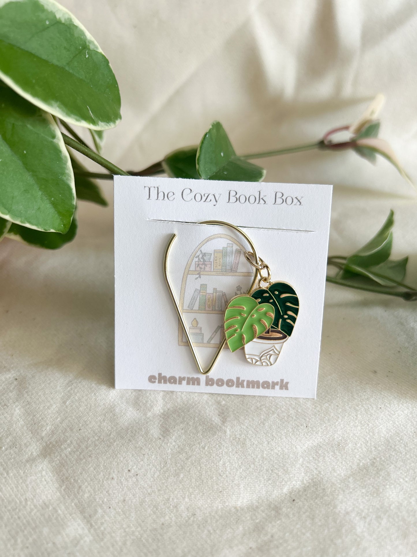 Houseplant Charm Bookmark