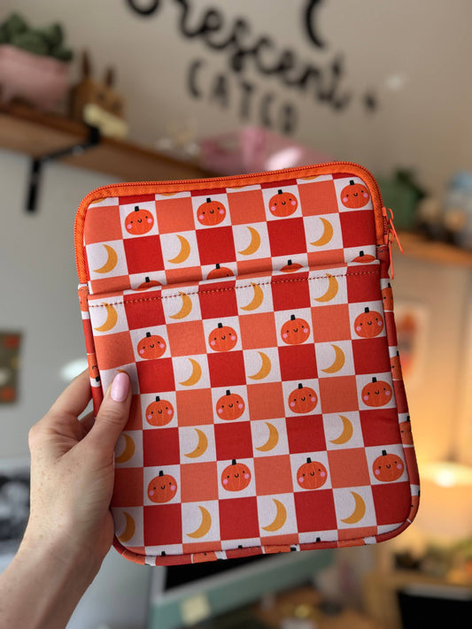 Pumpkin Halloween Book & Kindle Pouch