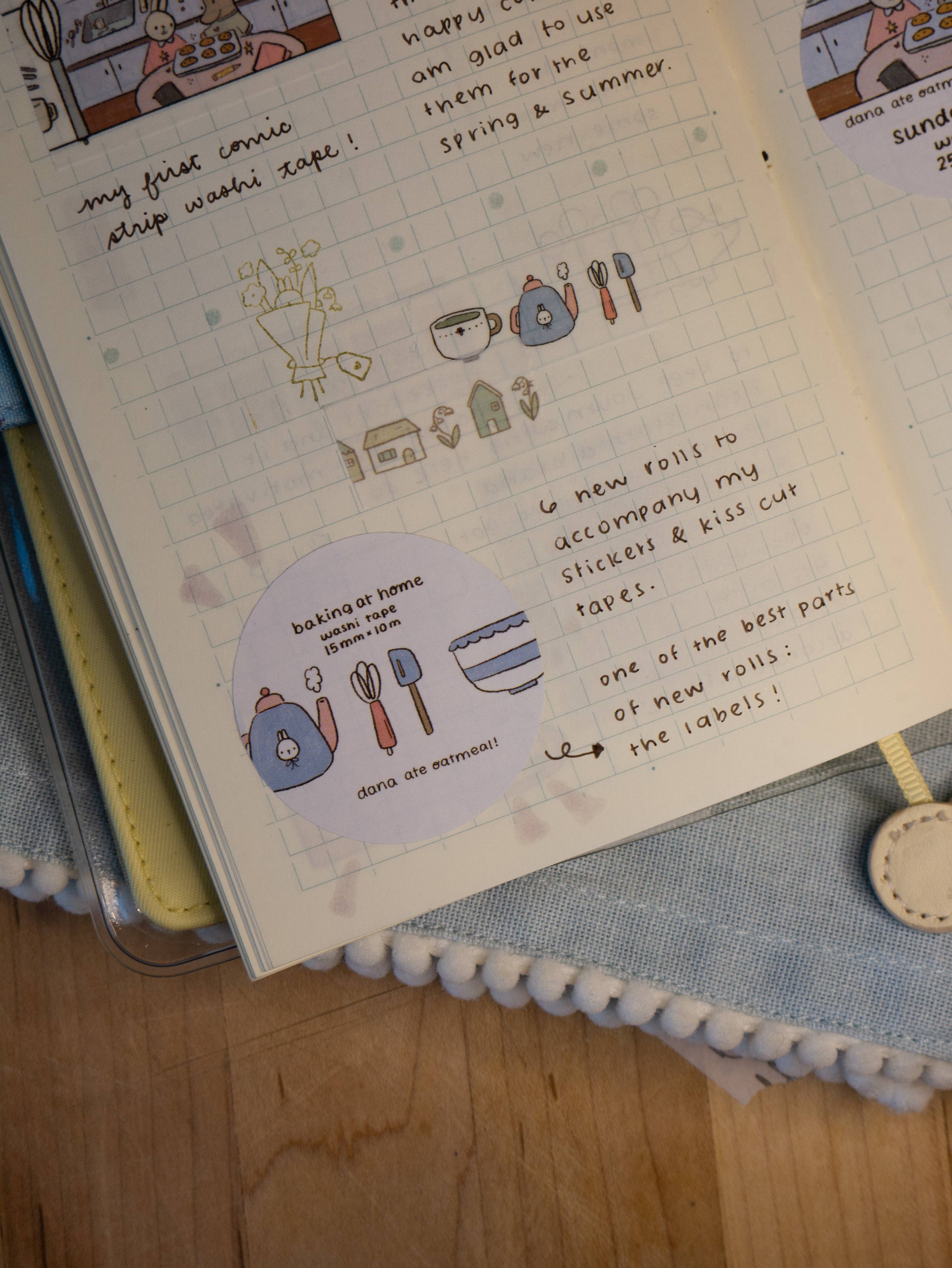 Baking at home washi tape