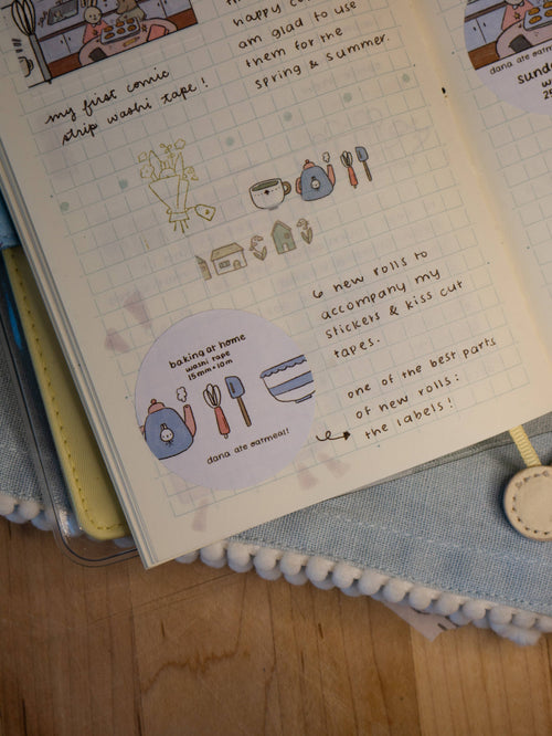 Baking at home washi tape