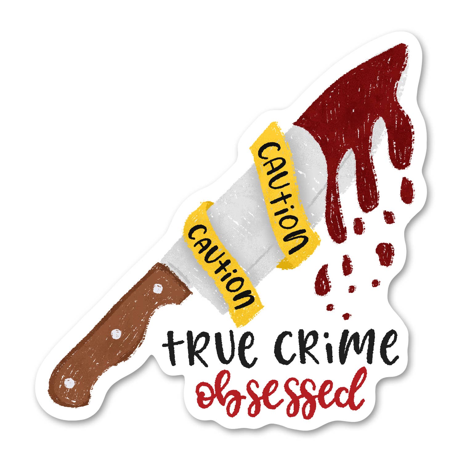 True Crime Obsessed Sticker