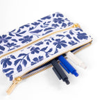 Porcelain Floral Pencil Pouch