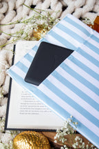 Book / Tablet Sleeve | Blue Stripes