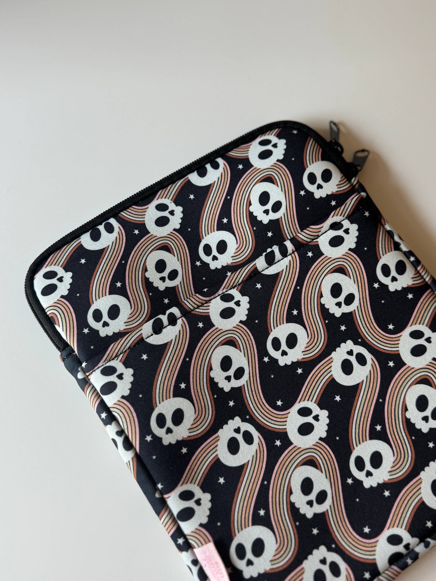 Spooky Cute Skull Book & Kindle Pouc