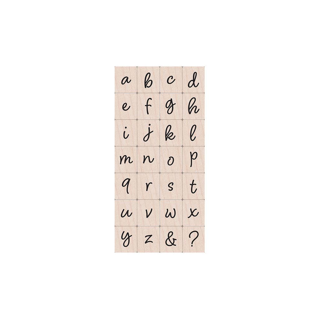 Hero Arts Lowercase Script Letter Wood Stamps