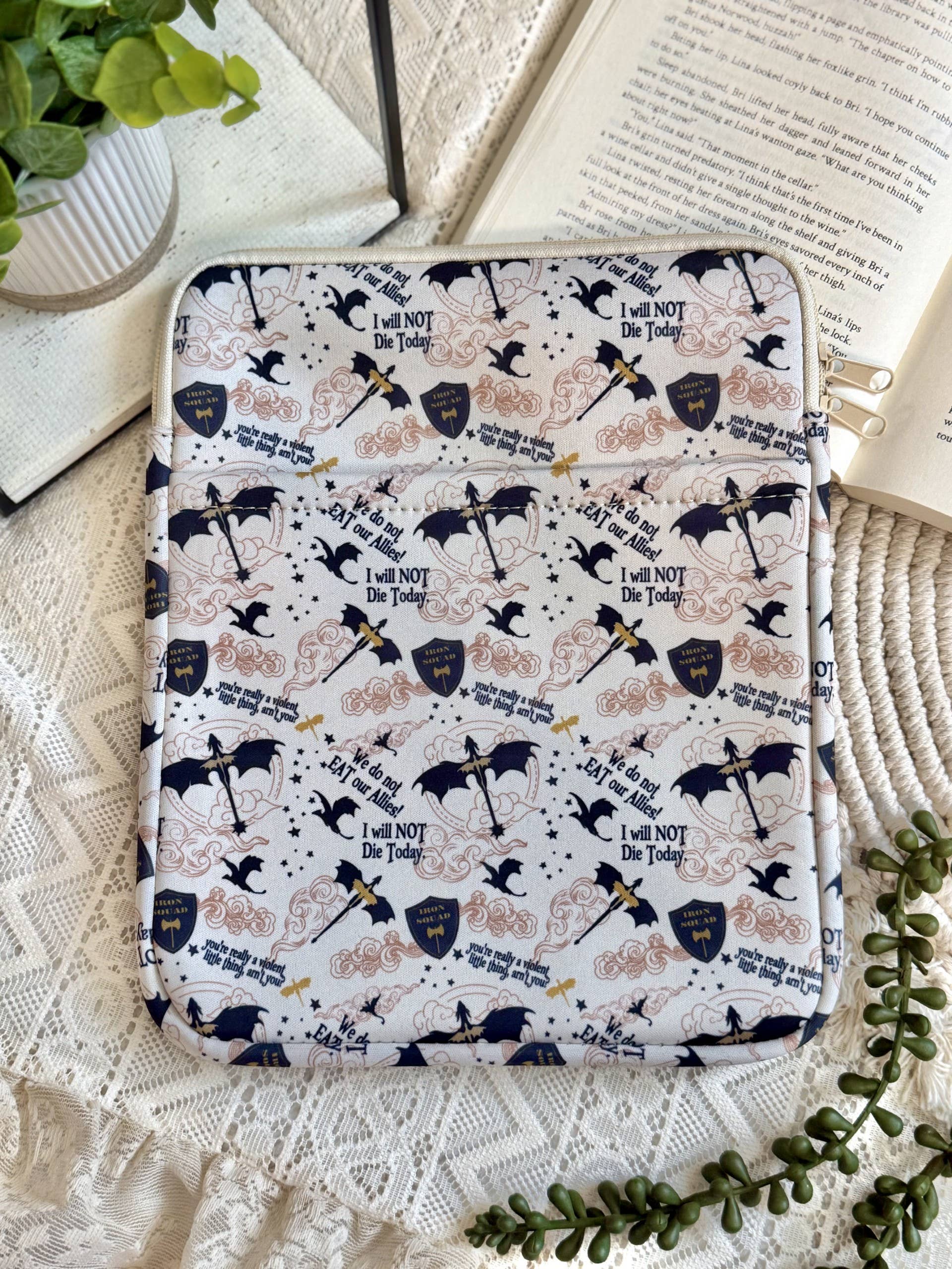 8x10 Dragon Book Sleeve | Book Sleeve | Kindle Storage