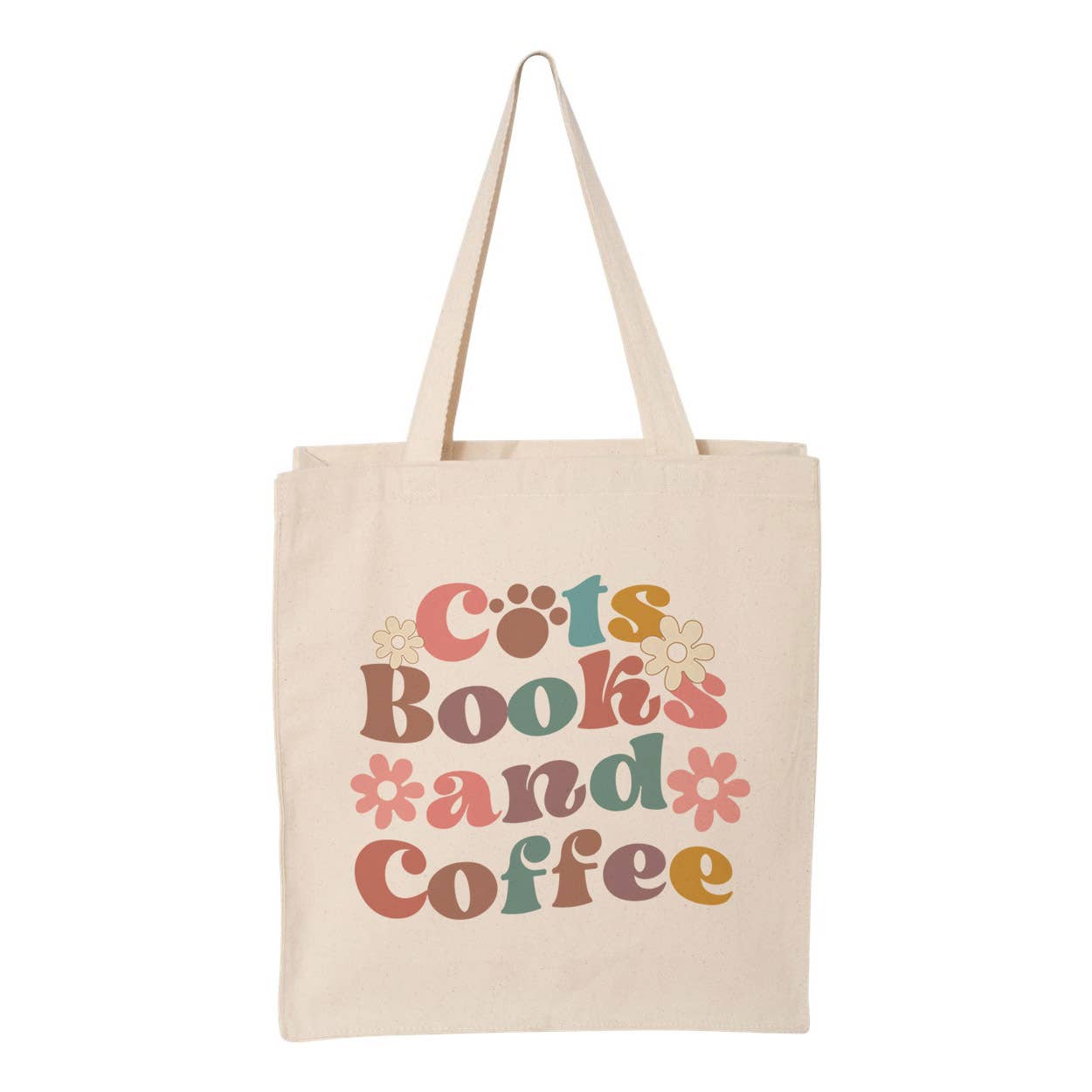 Cats Books and Coffee Tote Bag