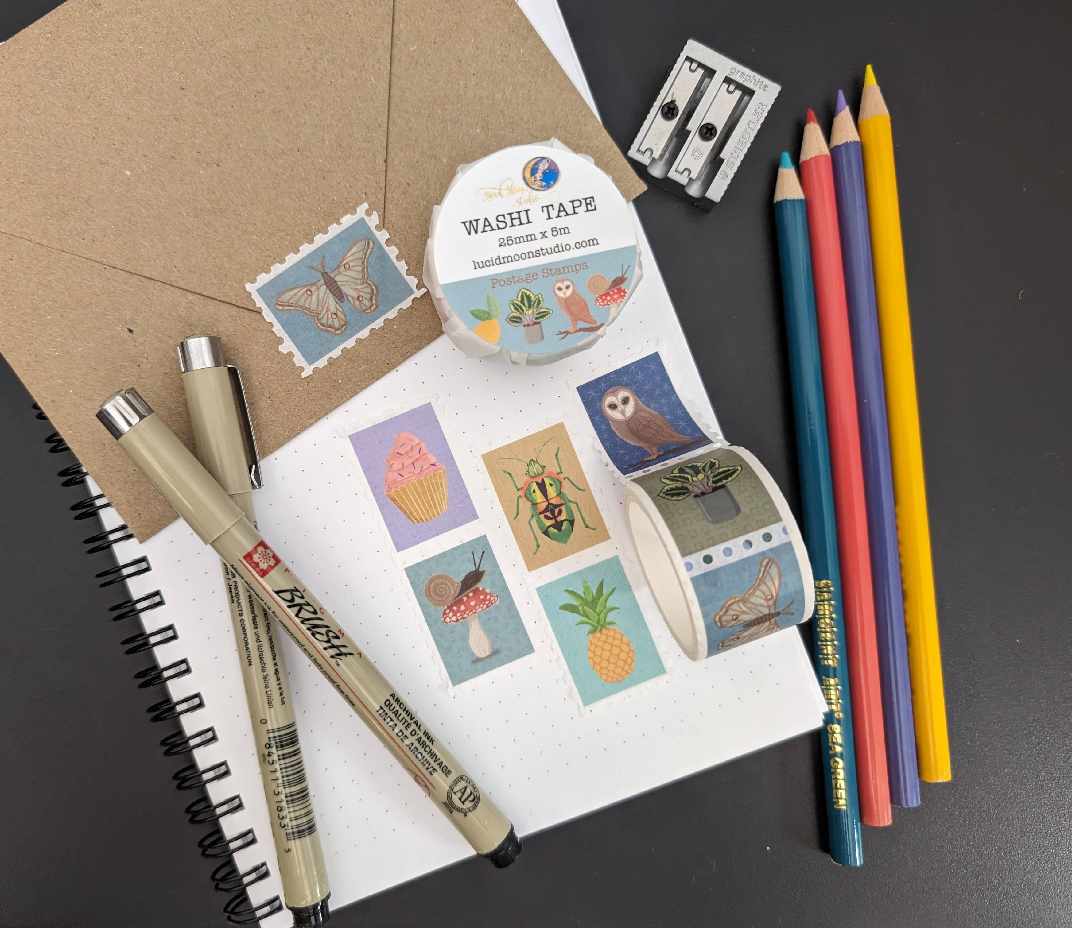 Nature Postage Stamp Washi Tape