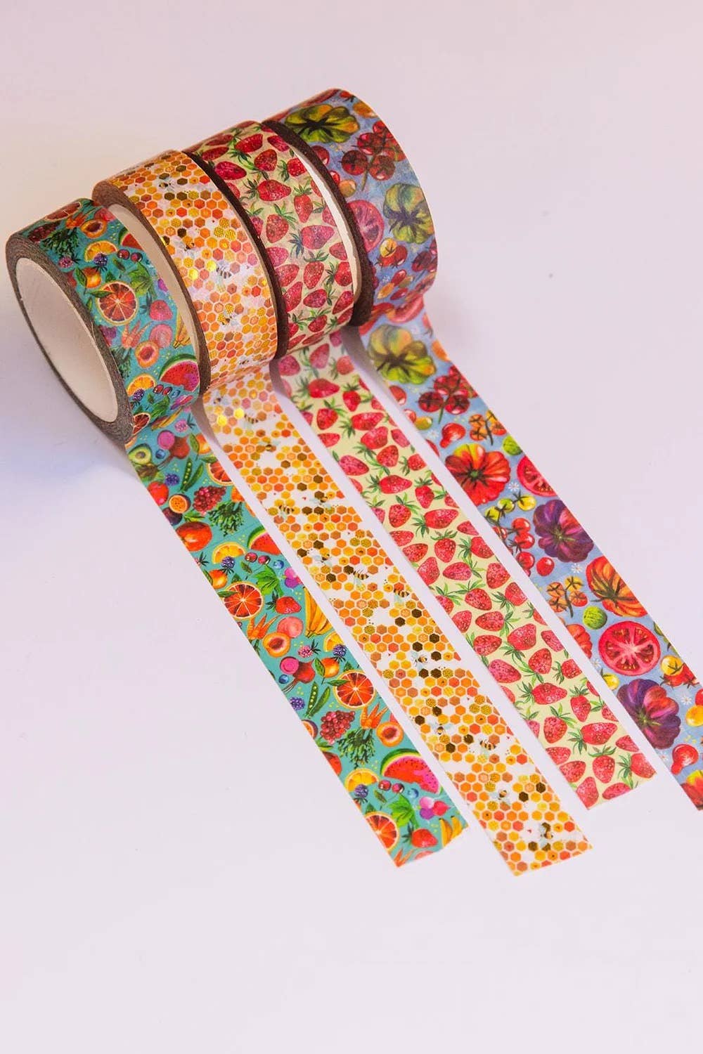 Farmer's Market - 4-Pack Washi Tape Roll Set