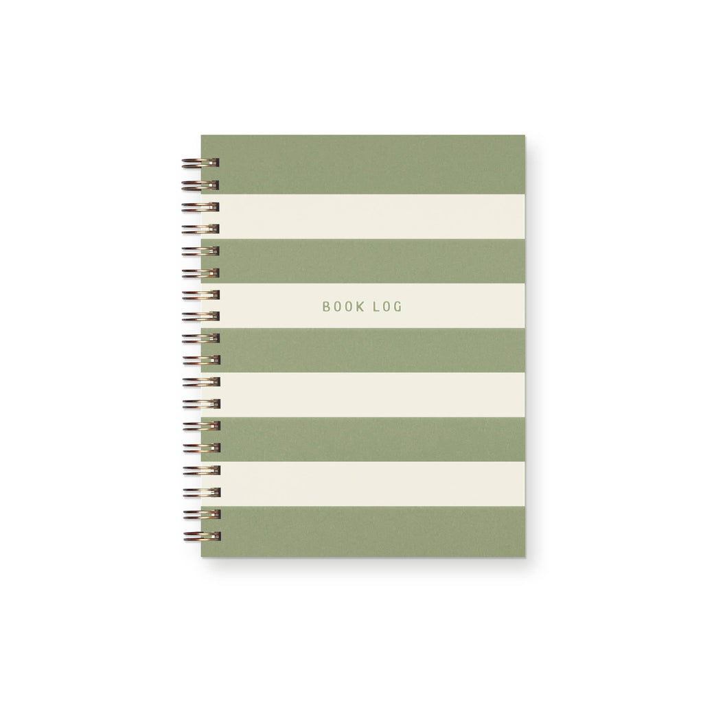 Striped Book Log Reading Journal
