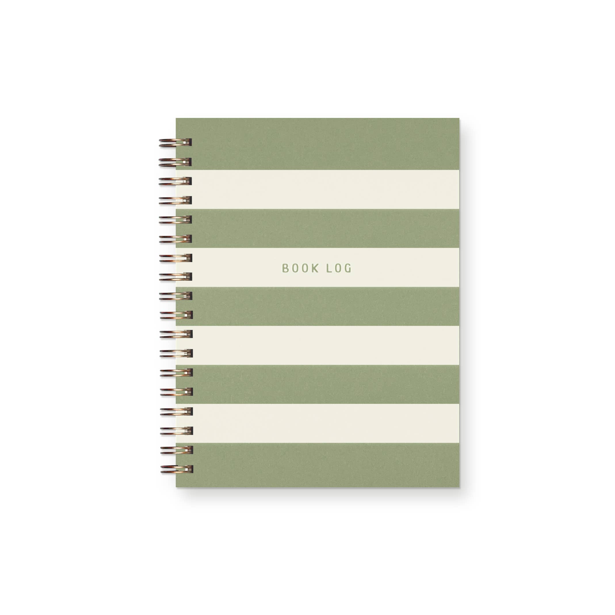 Striped Book Log Reading Journal