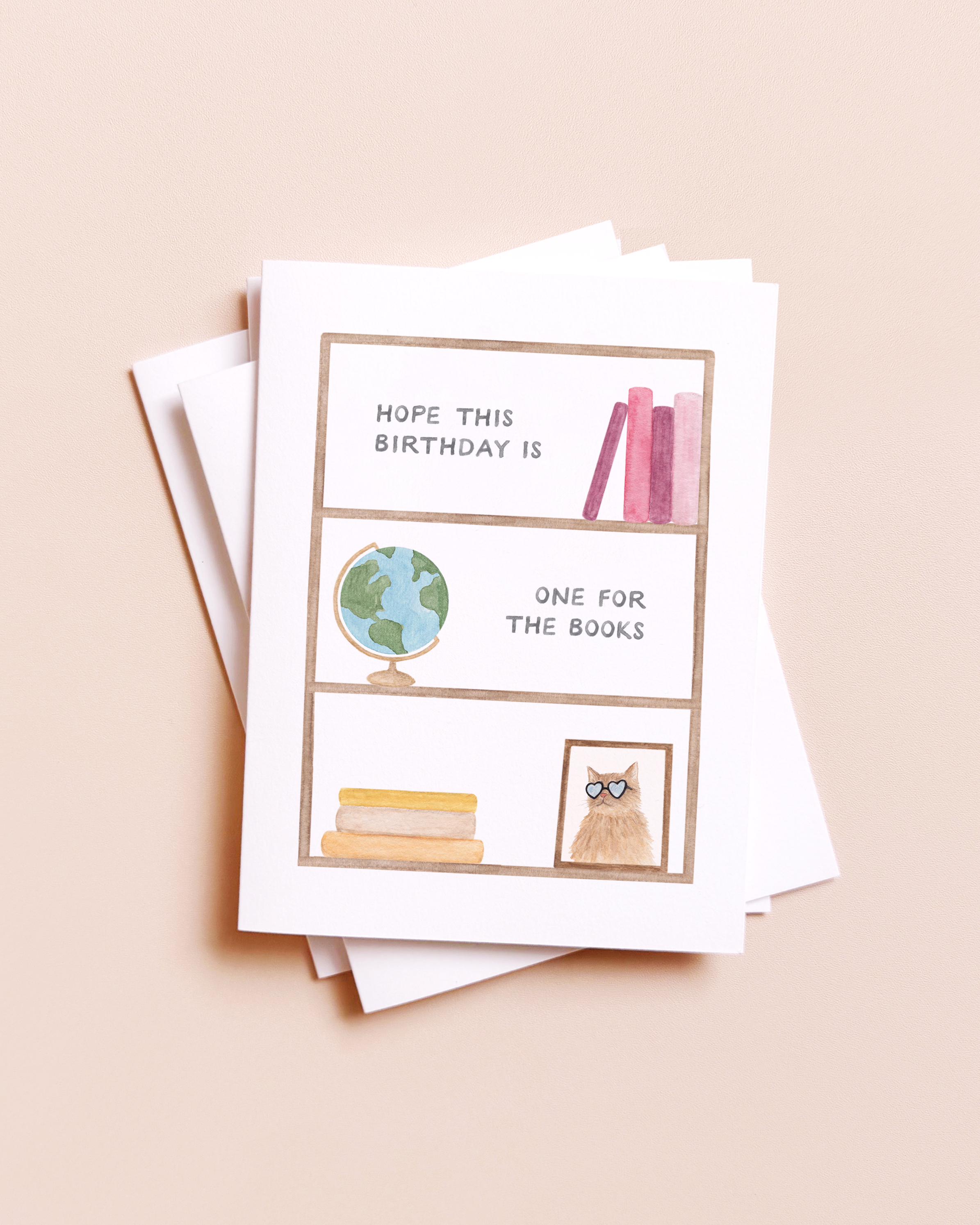 One For The Books — Book Pun Birthday Card