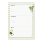 Farmers Market Fruits And Veggies — Weekly Menu Plan Notepad