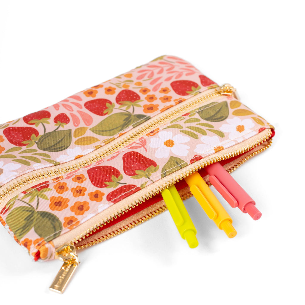 Strawberry Patch Pencil Pouch
