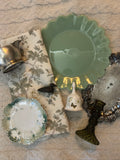 Green & Silver Basket