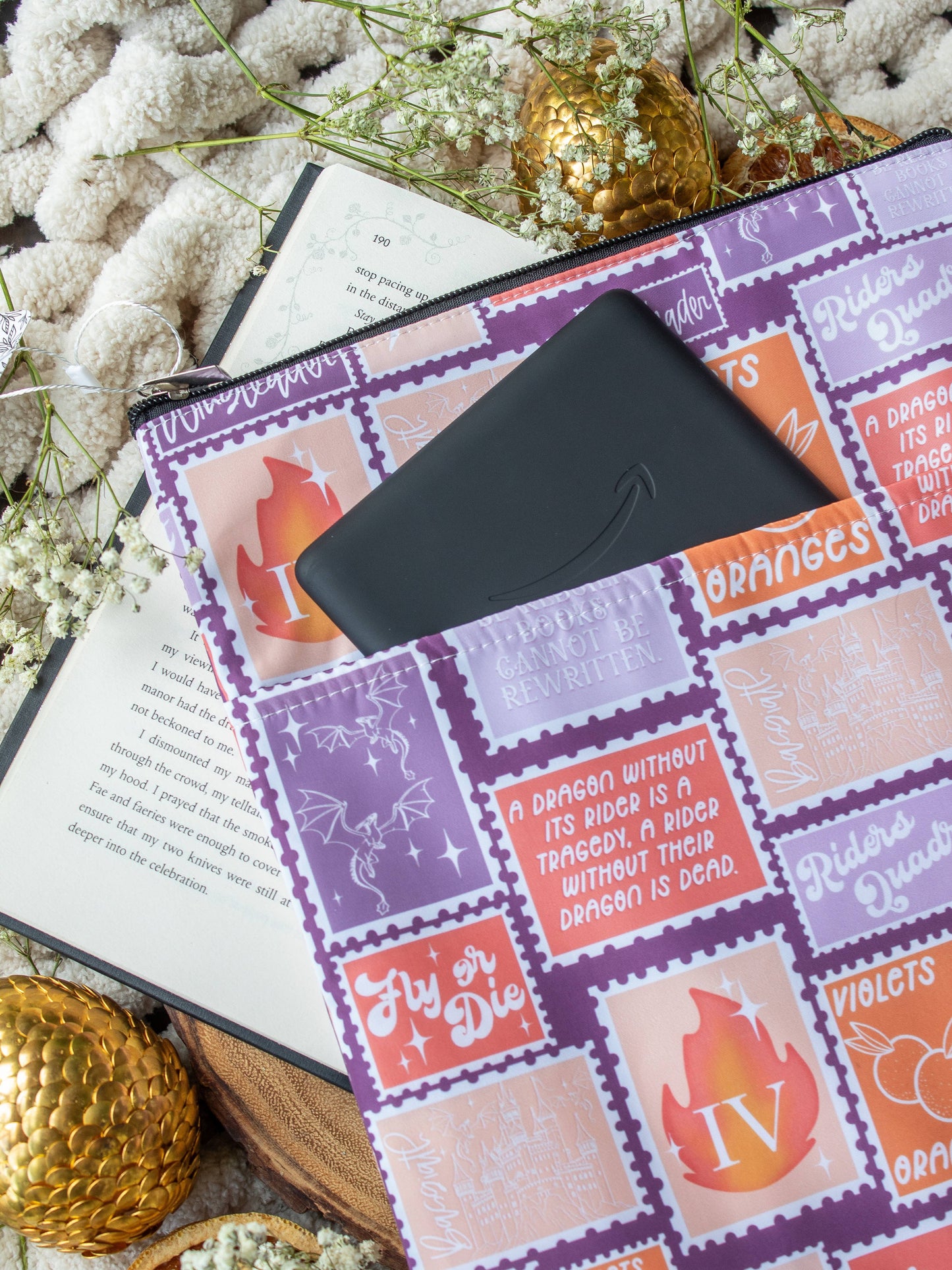 Book / Tablet Sleeve | Fourth Wing Stamps