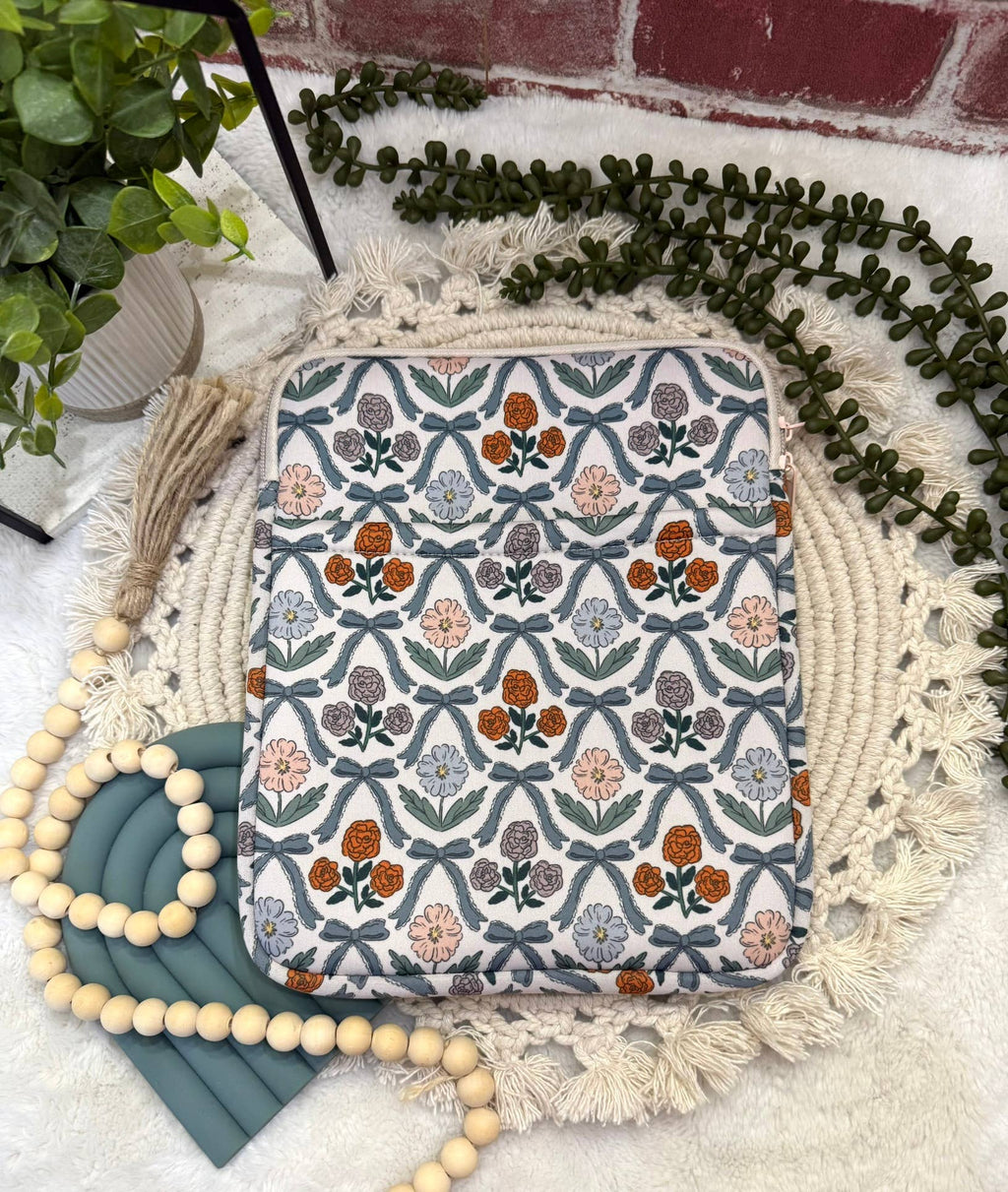 8x10 Floral Book Sleeve | Book Sleeve | Kindle Storage