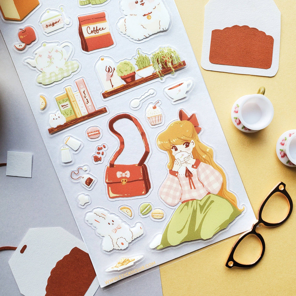 Tea Time Delight Sticker Sheet